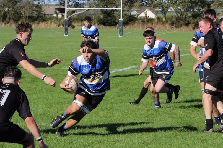 Jack Richards on a typical charge for The Seagulls